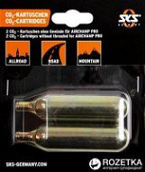 SKS bicycle CO2 bottle 16G CO2 BOMB 16G without thread(SET 2KS) gold - Replacement Soda Charger