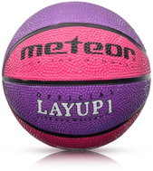 Basketball Meteor Layup size 1 pink-purple - Basketball