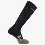 Salomon S/Max Man Deep Black-Olive Green - Ski socks