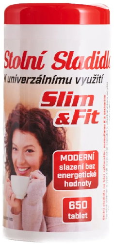 FAN Slim&Fit universal tablets 39 g, 650 tablets, dispenser - Sweetener - Main image