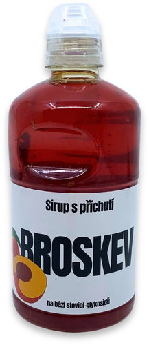 Vrané Trade Peach-flavoured syrup, 500 ml - Syrup - Main image