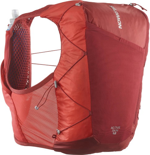Salomon Active Skin 12 Set M, Red Dahlia /High Risk Red - Sports Backpack - Main image