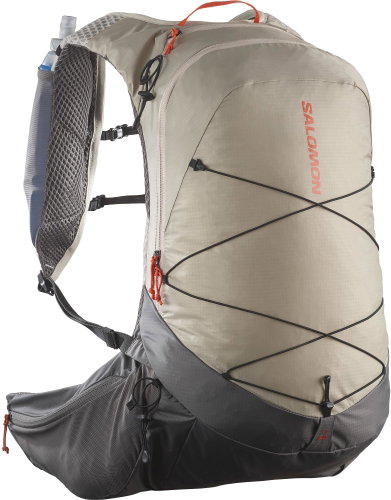 Salomon XT 20 Set with hydration bag Unisex Feather Gray/Plum Kitten/Cherry Tomato - Sports Backpack - Main image
