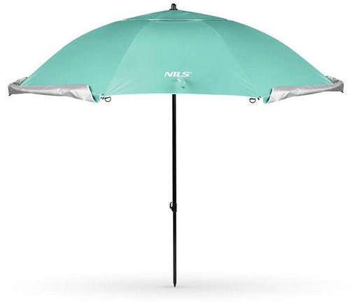 NILS Camp NC17114 Beach Umbrella / Screen 240cm, Green - Sun Umbrella - Main image