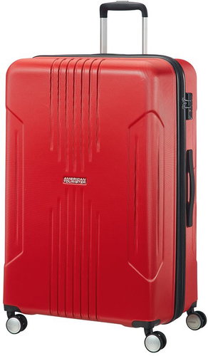 American Tourister TRACK LITE Spinner 78 EXP Flame Red - Suitcase - Main image