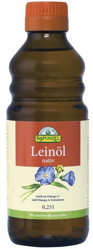 Rapunzel Bio lněný olej lisovaný za studena 250ml - Oil - Main image