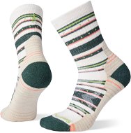 Smartwool W Hike Light Cu Stitch Stripe Mid Cr Soc Moonbeam, veľ. 34 – 37 - Ponožky