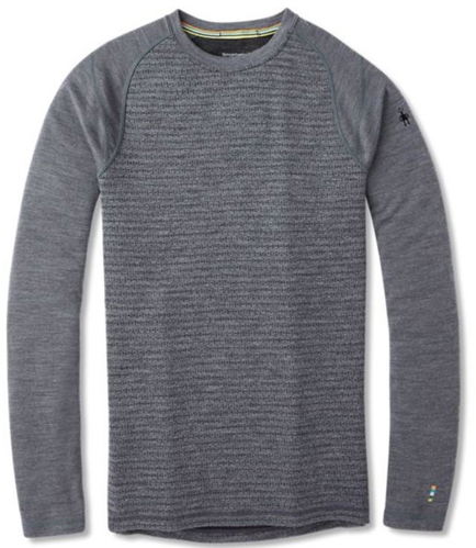 Smartwool M Merino 250 Baselayer Pattern Crew, Medium Grey Tick