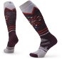 Smartwool W Ski Fc Mountain Sf Pattern Otc - Rec Bordeaux - Ponožky