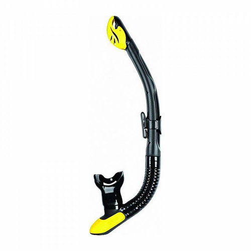 MARES Snorkel Ergo dry black / yellow - Snorkel - Main image