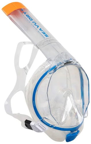 Mares Full face mask SEA VU + transparent blue S/M - Snorkel Mask - Main image