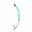 Dry snorkel Deep dry, aqua/transp.