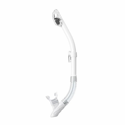 Agama Dive Team Deep dry snorkel, white/transp. - Snorkel - Main image