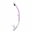 Deep dry snorkel, purple/transp.