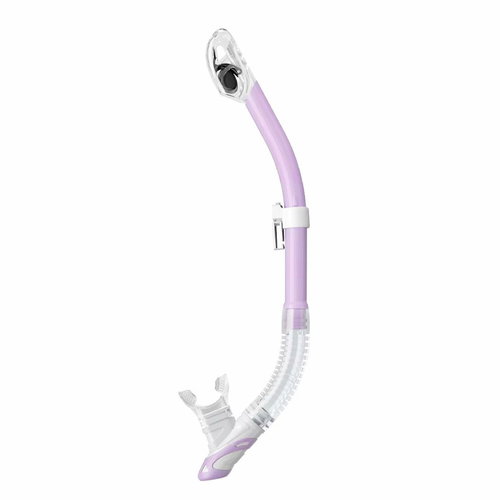 Agama Dive Team Deep dry snorkel, purple/transp. - Snorkel - Main image