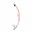 Deep dry snorkel, old pink/transp.