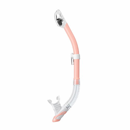 Agama Dive Team Deep dry snorkel, old pink/transp. - Snorkel - Main image