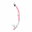 Deep dry snorkel, pink/transp.