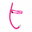 Frontal Junior Swimming Snorkel, Pink