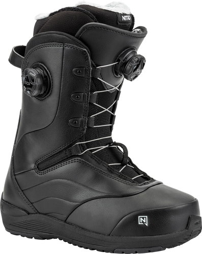 Nitro Crown BOA Black vel. 41 1/3 EU / 270 mm - Snowboard Boots - Main image