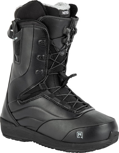 Nitro Crown TLS Black size 38 EU / 245 mm - Snowboard Boots - Main image
