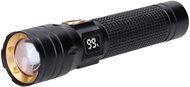 Solight Rechargeable flashlight with display, 200 lm, zoom, Li-Ion - Flashlight