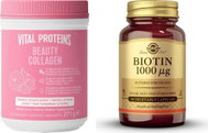 Solgar Biotin + Vital Proteins Beauty Collagen - Food Supplement Set