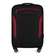 Solier Kabinový kufr 25 l, černo-vínový - Suitcase