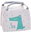Kids thermal bag for snacks crocodile grey