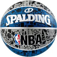 NBA Graffiti Outdoor sz.7 blue - Basketbalová lopta