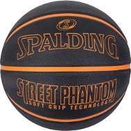 SPALDING STREET PHANTOM BLK ORANGE SGT SZ7 RUBBER BASKETBALL - Basketbalová lopta