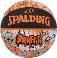 SPALDING ORANGE GRAFFITI SZ7 RUBBER BASKETBALL - Basketbalová lopta