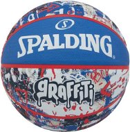 SPALDING BLUE RED GRAFFITI SZ7 RUBBER BASKETBALL - Basketbalová lopta