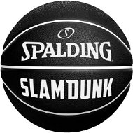 SPALDING SLAM DUNK BLACK WHITE SZ7 RUBBER BASKETBALL - Kosárlabda