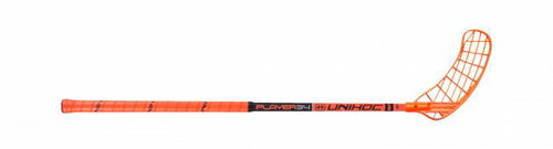 Unihoc Player 34 neon orange/black 80cm R-19 - Floorball Stick - Main image