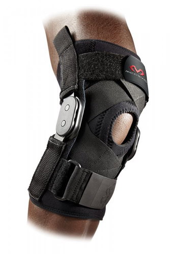 McDavid Hinged Knee Brace with Polycentric Hinges and Cross Straps 429X, Black XL - Brace - Main image
