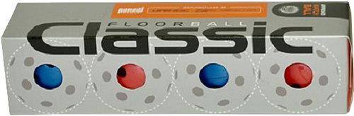 Unihoc Ball Classic 4-pack colour mix - Floorball Ball - Main image