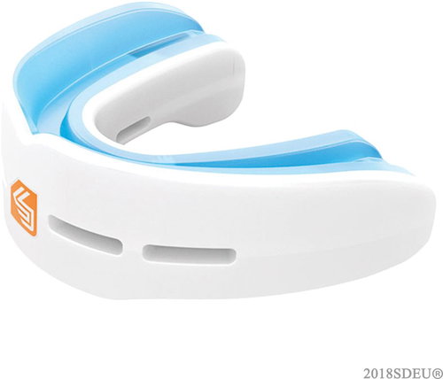 Shock Doctor Nano Double Fight White, Adult, White - Mouthguard - Main image
