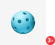 Unihoc Ball Crater blue 3 pcs - Floorball Ball