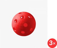 Unihoc Ball Crater red 3 pcs - Floorball Ball