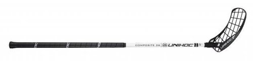 Unihoc Epic Composite 26 black/white 96 cm R-23 - Floorball Stick - Main image