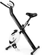 Spokey XFIT Mechanical Folding Exercise Bike, White - Stationary Bicycle