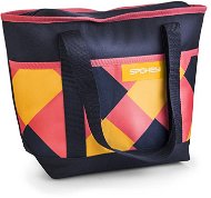 Spokey ACAPULCO Thermo táska kicsi, rózsaszín-kék-sárga, 39 x 15 x 37 cm - Hűtőtáska