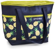 Spokey ACAPULCO Thermo táska kicsi, mintás - ananász, 39 x 15 x 37 cm - Hűtőtáska