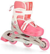 Spokey NINO white-pink, size 31-34 / 185-210 mm - Roller Skates