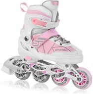 Spokey TONY white-pink, size 30-33 / 185-215 mm - Roller Skates
