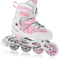Spokey TONY white-pink, size 34-37 / 215-245 mm - Roller Skates