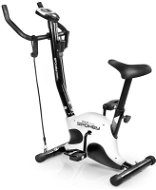 Spokey ONEGO+ Mechanical exercise bike white with expanders - Stationary Bicycle