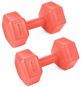 Spokey Monster Red Sada šestihranných činek 2 × 4 kg - Dumbell Set