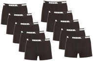 NEDETO 10PACK pánské boxerky Rebel černé (10NBR001) S - Boxer Briefs